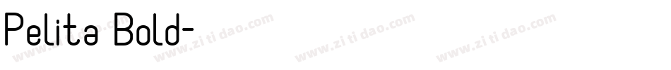Pelita Bold字体转换